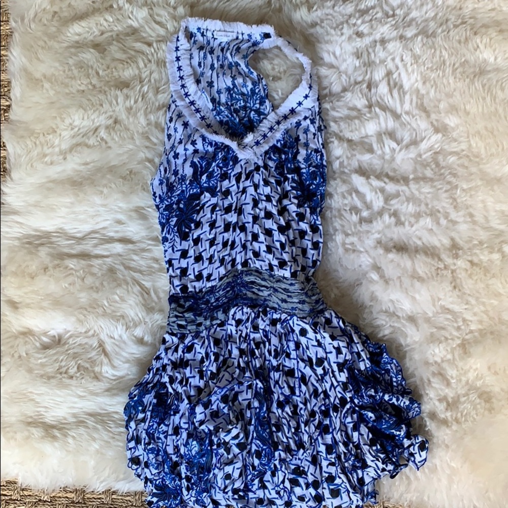 Poupette St. Barth blue floral dress